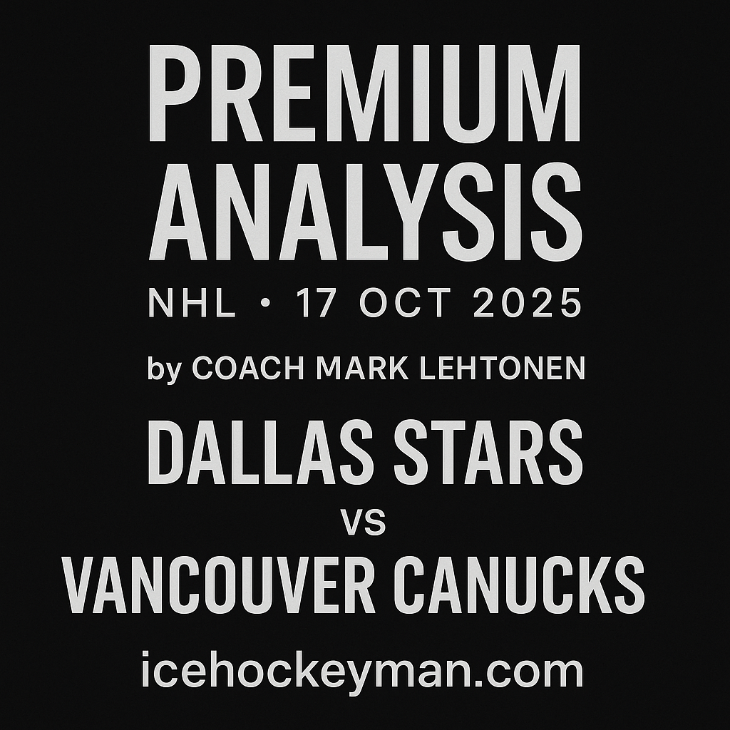 We’re kicking off our NHL Premium Analyses!- NHL 17 Oct 2025