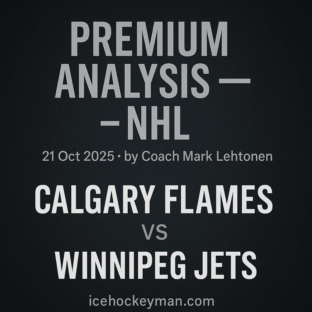 Calgary Flames vs Winnipeg Jets - by Coach Mark Lehtonen