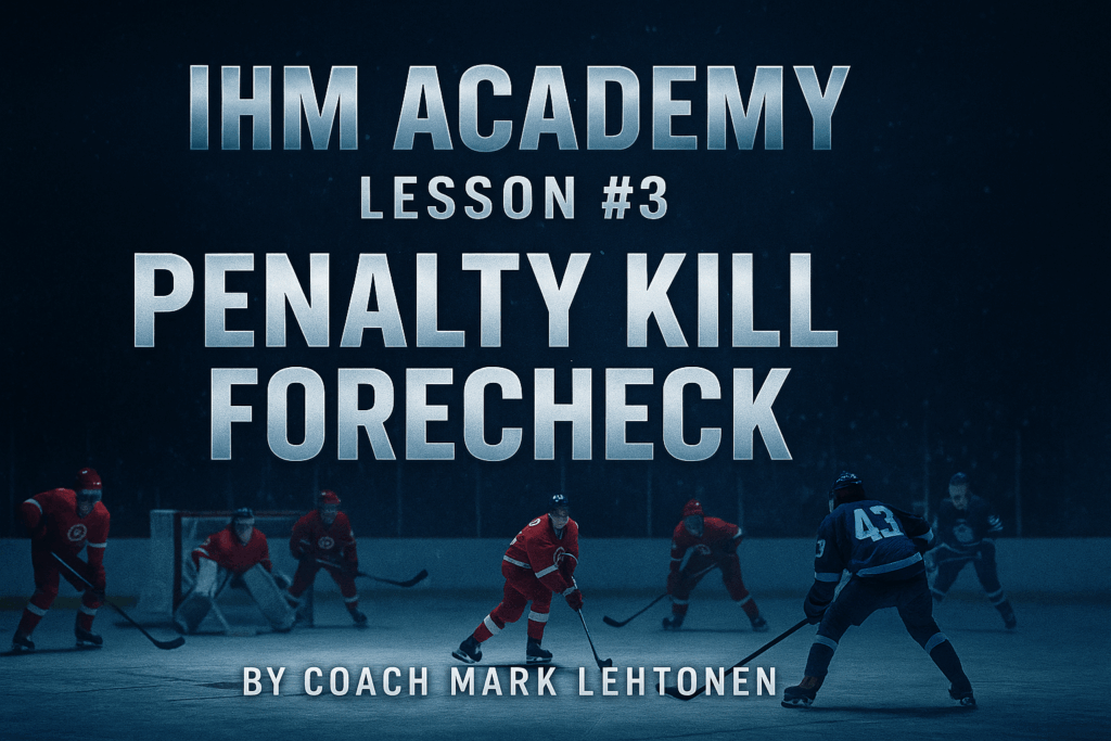 Penalty Kill Forecheck Explained - IHM Academy by Coach Mark Lehtonen