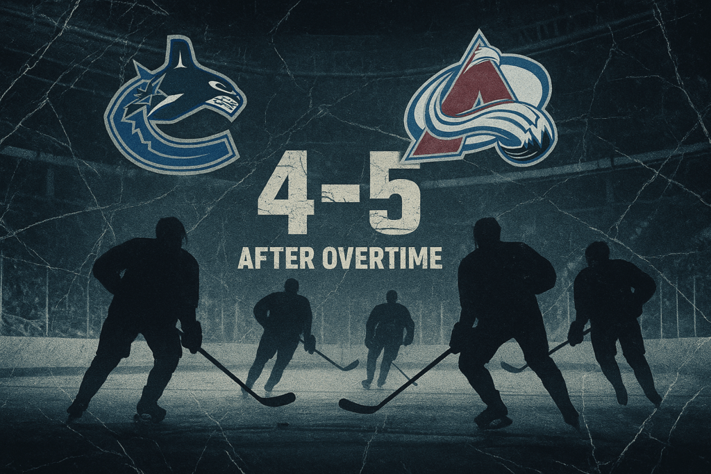 Vancouver Falls 4-5 to Colorado in Overtime | NHL Recap | IHM News