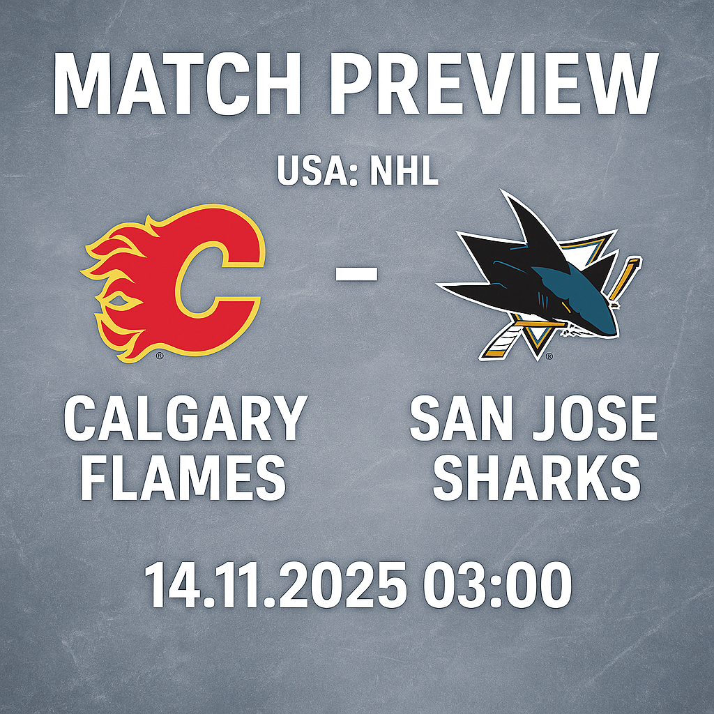 NHL - Calgary Flames vs San Jose Sharks 14.11.2025 - Scotiabank Saddledome (Calgary, AB)