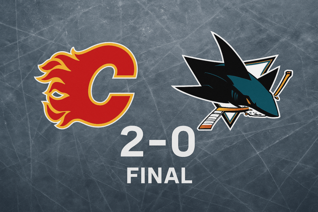 Calgary Flames 2-0 San Jose Sharks - NHL Game Recap | IHM News