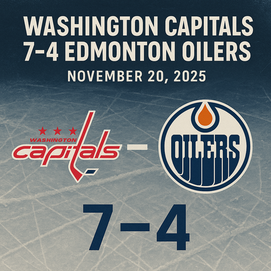 Washington Capitals 7-4 Edmonton Oilers - NHL Game Recap| IHM News