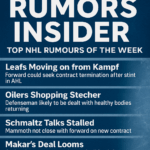 Top NHL Rumours of the Week - Leafs Moving Kampf, Oilers Shop Stecher, Schmaltz Talks Stall, Malkin Final Season Buzz