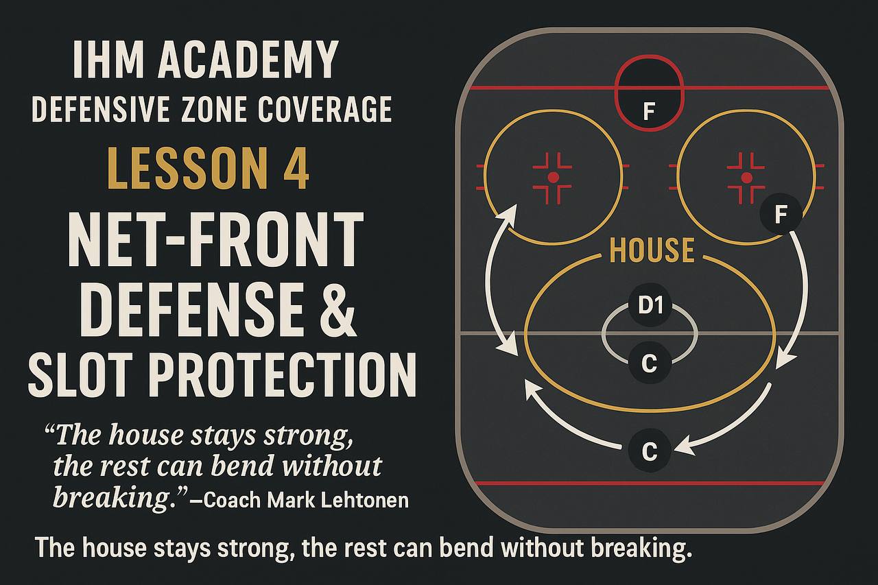 IHM Academy · Defensive Zone Coverage-Lesson 4