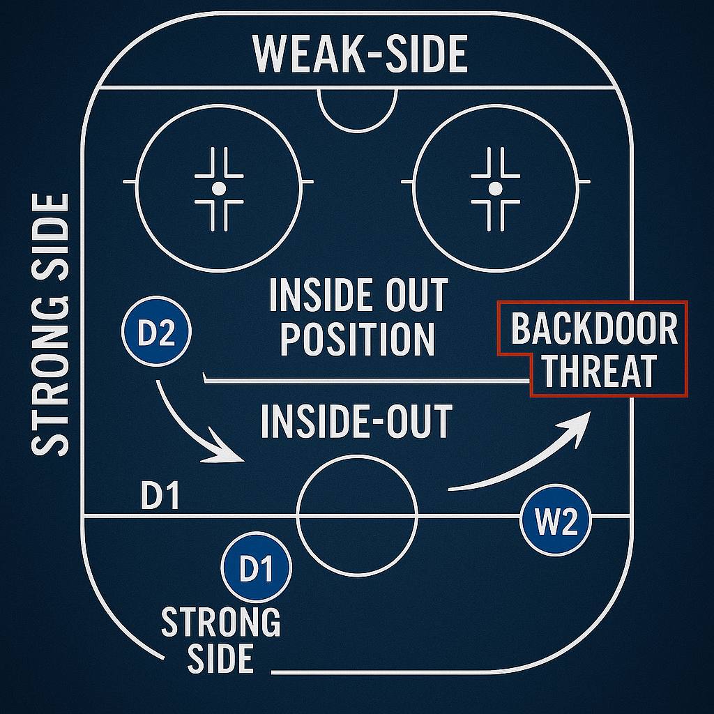 IHM Academy - Defensive Zone Coverage · Lesson #6
Weak-Side Awareness & Backdoor Protection