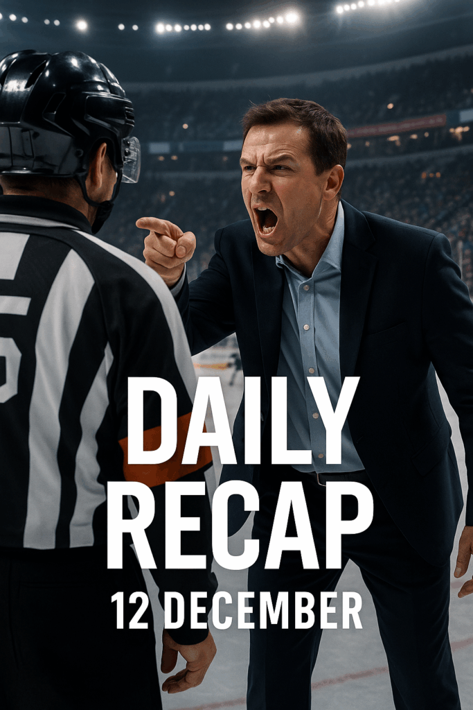 NHL Daily Recap - December 12, 2025 (13 Games) | IHM News