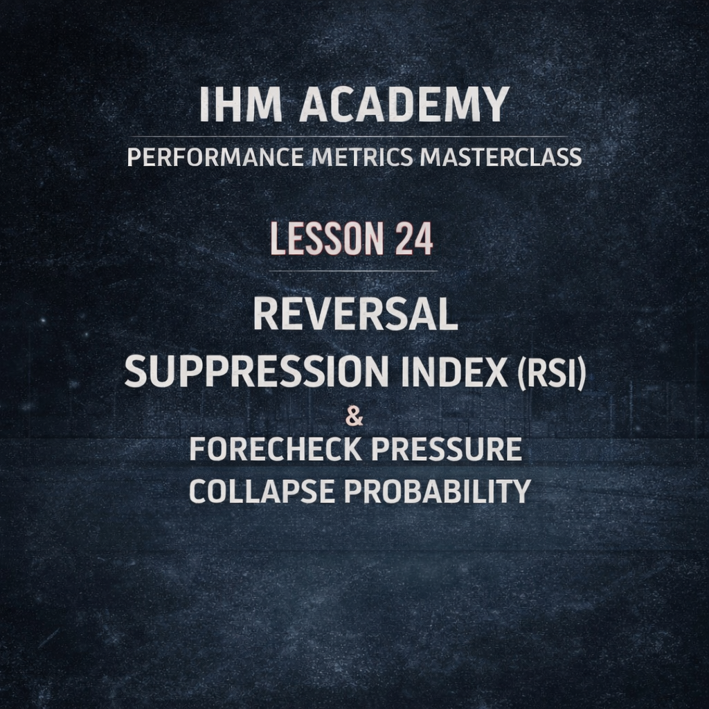 IHM Academy - Performance Metrics Masterclass – Lesson 24