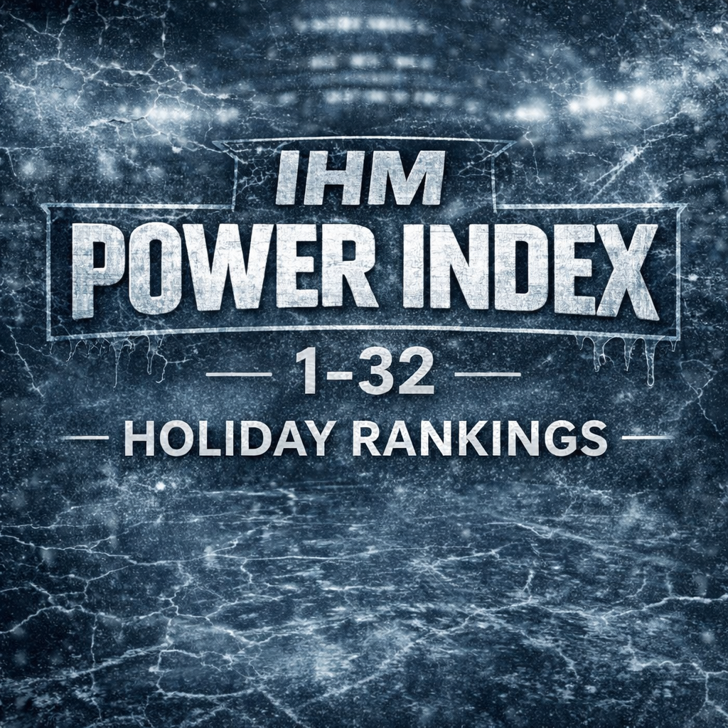 IHM POWER INDEX - NHL 1-32 Holiday Rankings | December 21, 2025 | IHM News