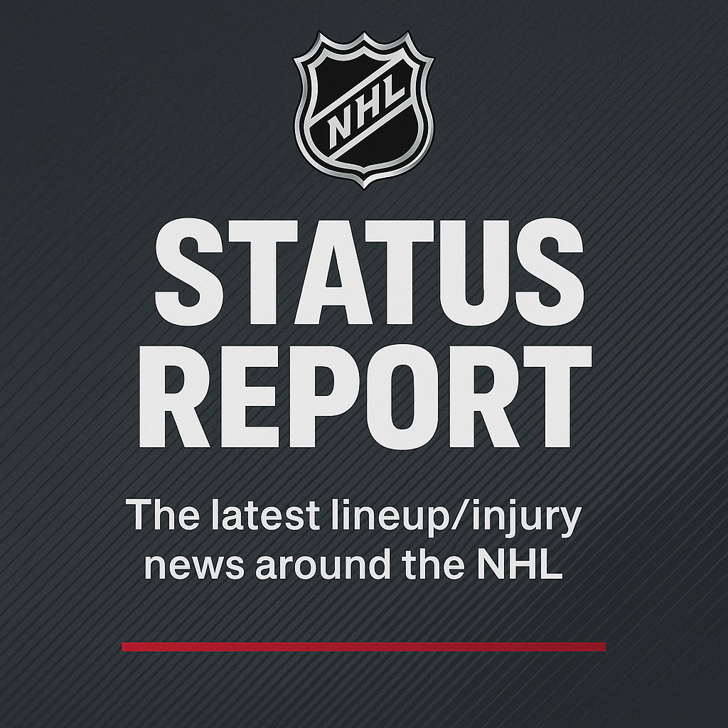 NHL Injury & Lineup Update: Key Forwards Near Return, Goalie Situations Shift League-Wide