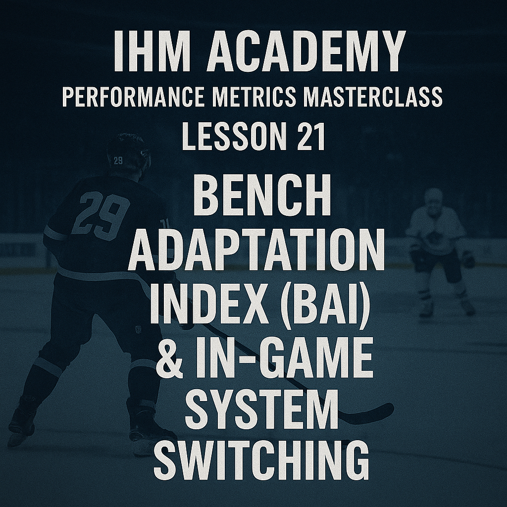 IHM Academy · Performance Metrics Masterclass - Lesson 21