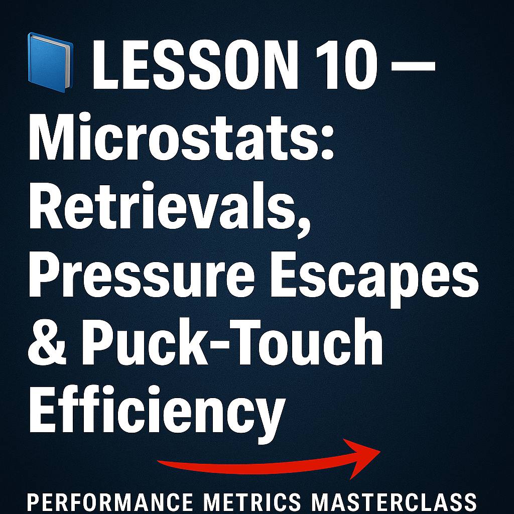 Performance Metrics Masterclass - Lesson 10 Microstats: Retrievals, Pressure Escapes & Puck-Touch Efficiency