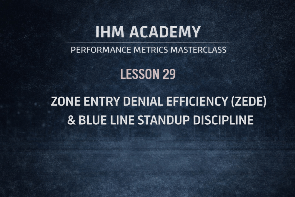 IHM Academy - Performance Metrics Masterclass - Lesson 29
