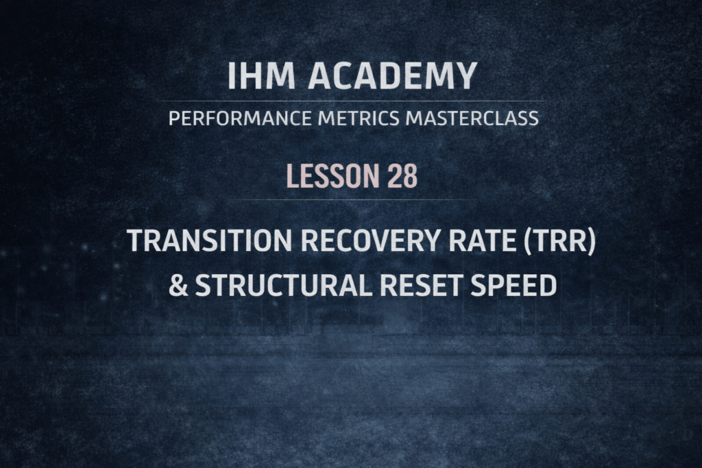 IHM Academy - Performance Metrics Masterclass - Lesson 28