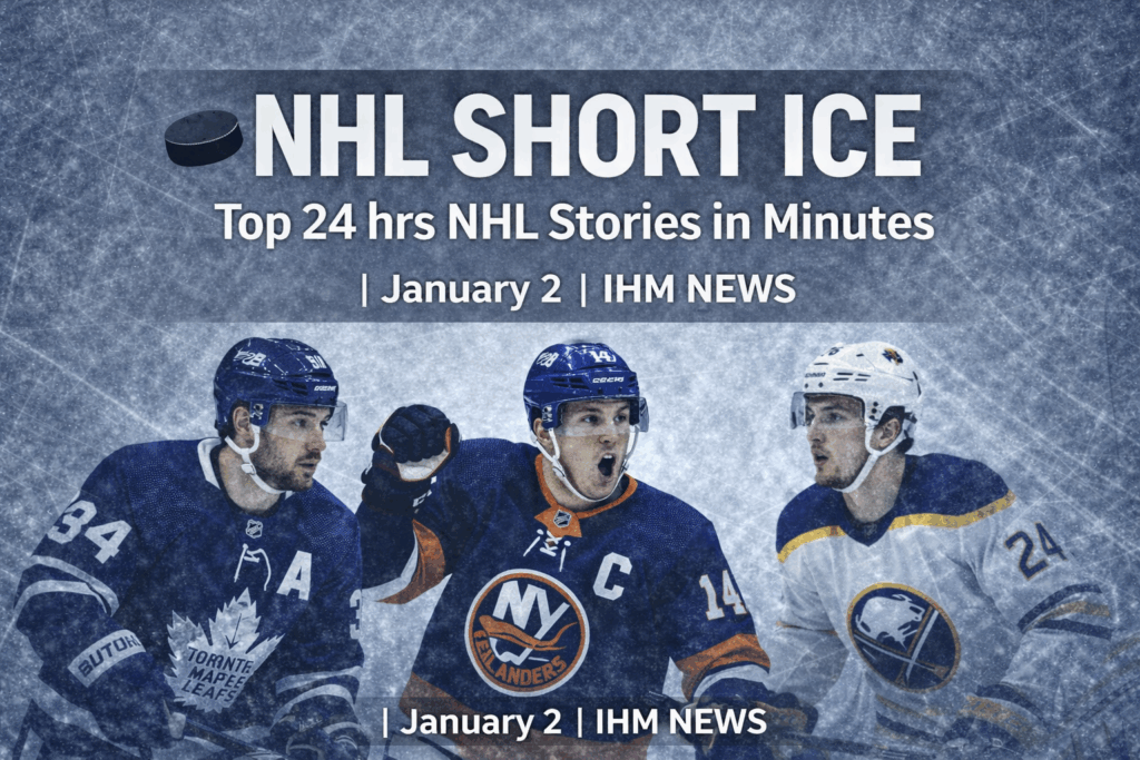 IHM NHL SHORT ICE - Top Stories in Minutes January 02, 2026 | IHM News