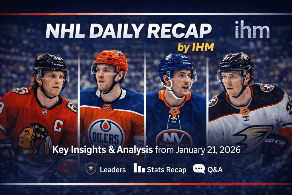 NHL Daily Recap - January 21, 2026 | IHM News
