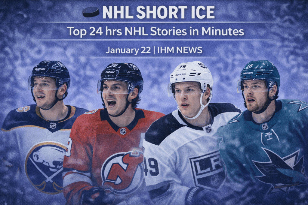 IHM NHL SHORT ICE - Top Stories in Minutes January 22, 2026 | IHM News