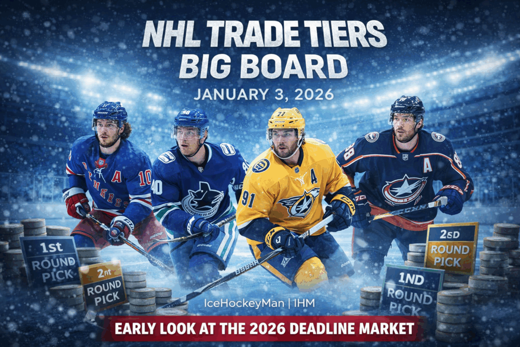 NHL Trade Tiers Big Board 2025-26: Early Targets Before the March 6, 2026 Deadline | IHM News