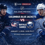 Columbus Blue Jackets vs Buffalo Sabres - Game Preview | Jan 3, 2026 | IHM Premium NHL Analysis