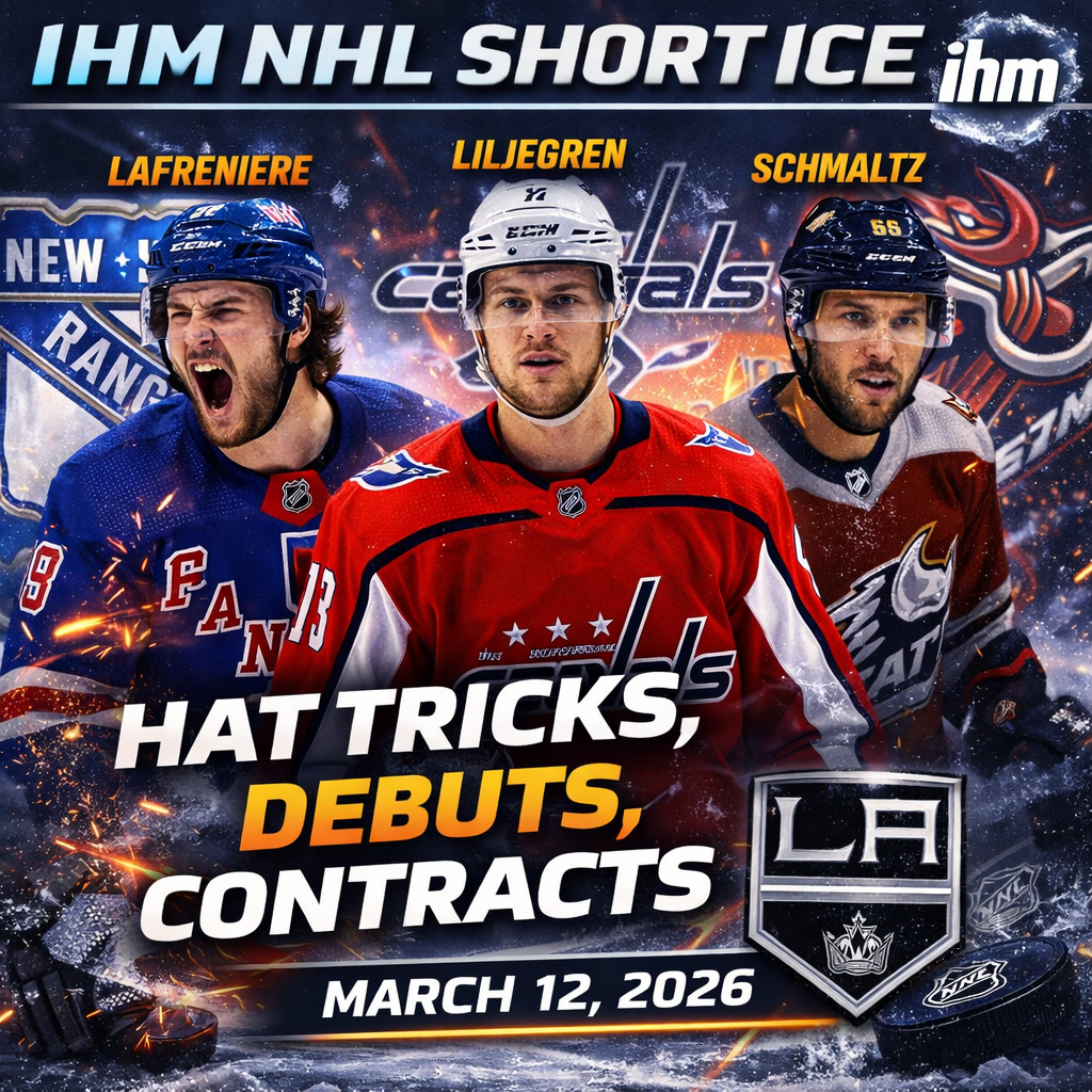NHL Short Ice: Hat Tricks, Debuts, Contracts | Mar 11