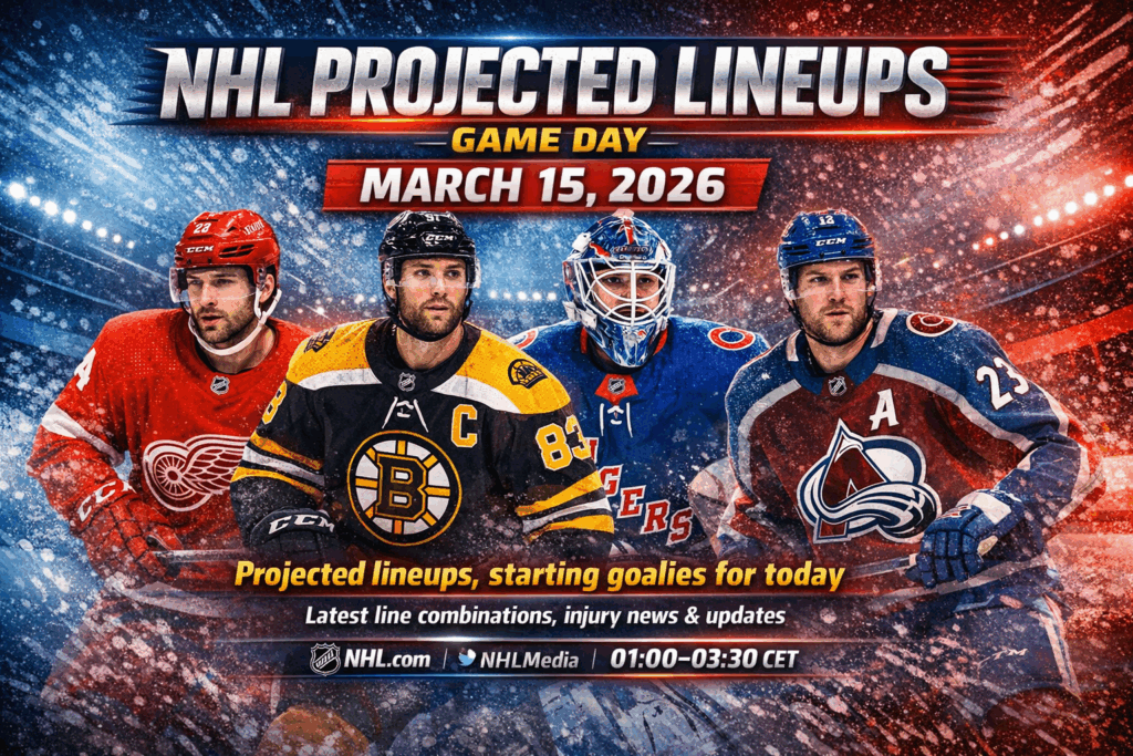 NHL Projected Lineups - March 16, 2026