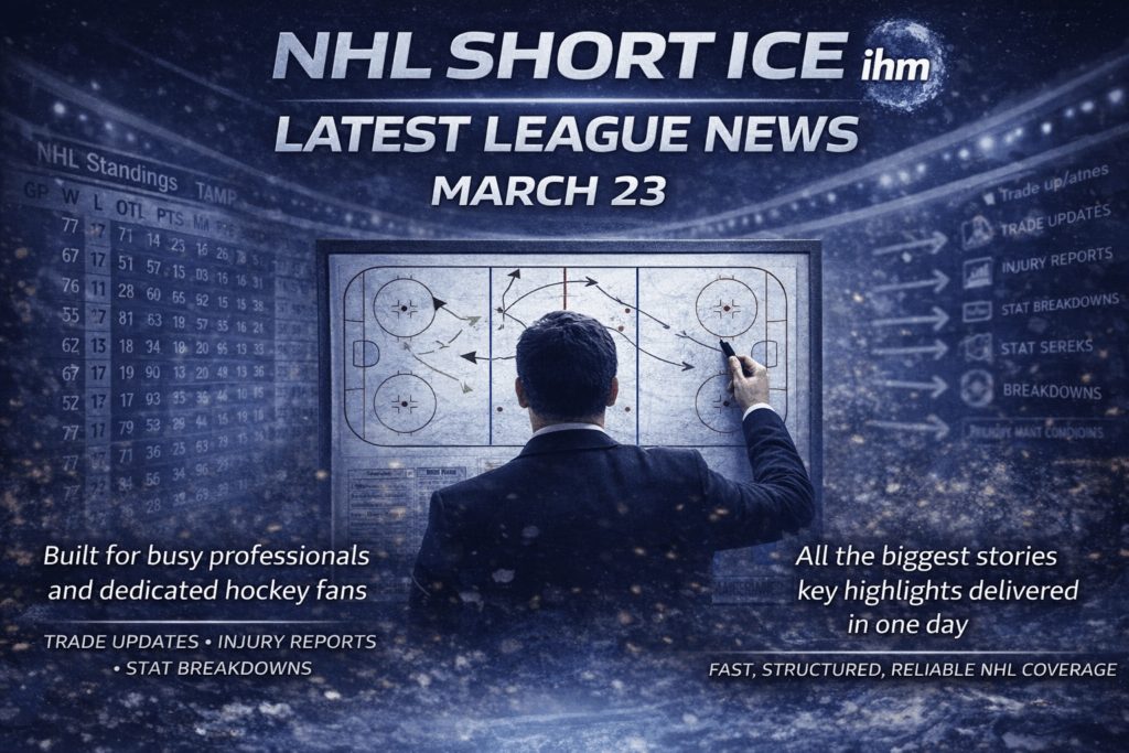 NHL Short Ice: OT Chaos, Playoff Race, Returns | Mar 23