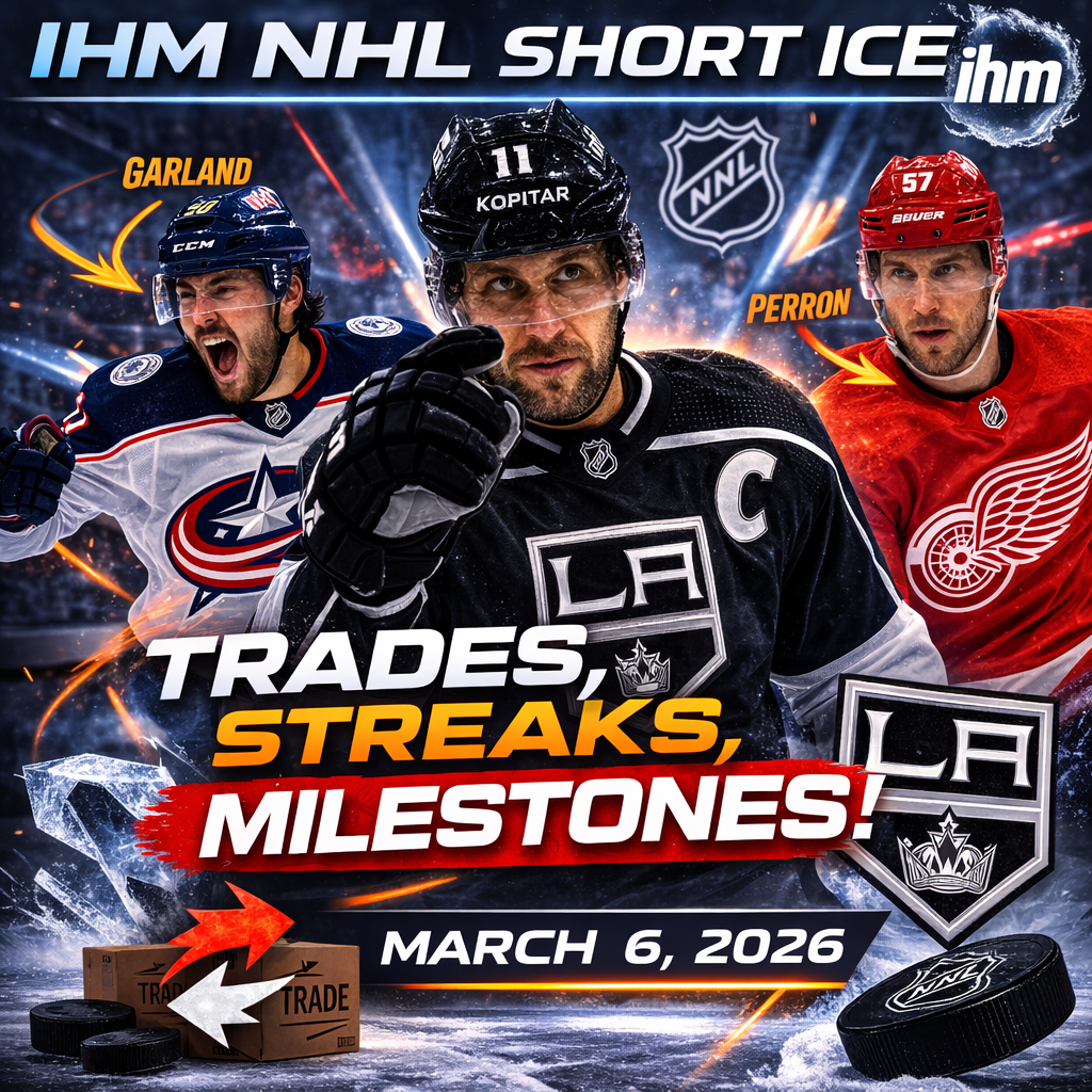 NHL Short Ice: Trades, Streaks, Milestones | Mar 6