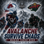 Avalanche outlast Wild in 9-6 Game 1 thriller