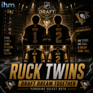 Ruck Twins Reunited By Penguins At 2026 NHL Draft | IHM